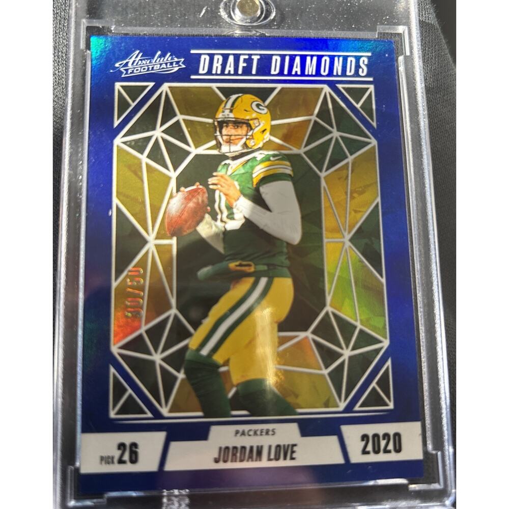 2024 Panini Absolute - Draft Diamonds Jordan Love #DD-JLE /50